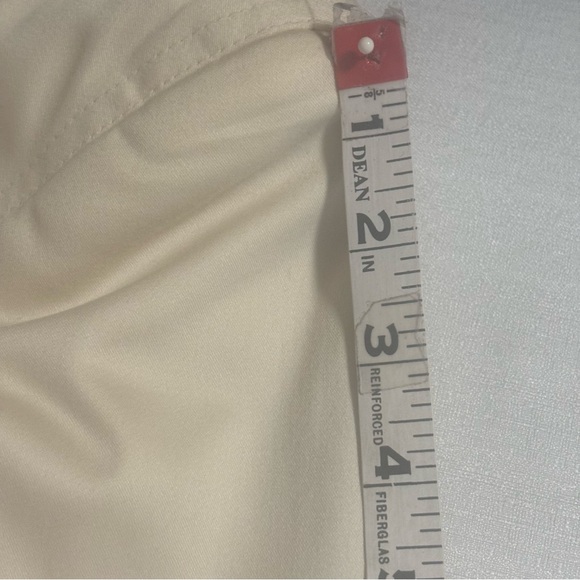 Worthington Woman Stretch 14W Cream Blazer Jacket 3/4 sleeves buckle in back - Picture 11 of 13